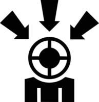 Target focus icon symbol vector image, illustration of the success goal icon concept. EPS 10