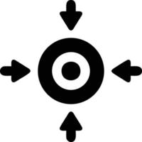 Target focus icon symbol vector image, illustration of the success goal icon concept. EPS 10