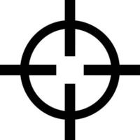imagen de vector de símbolo de icono de foco de destino, ilustración del concepto de icono de objetivo de éxito. eps 10