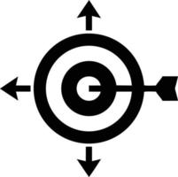 Target focus icon symbol vector image, illustration of the success goal icon concept. EPS 10