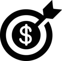 Target focus icon symbol vector image, illustration of the success goal icon concept. EPS 10