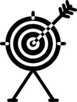 Target focus icon symbol vector image, illustration of the success goal icon concept. EPS 10
