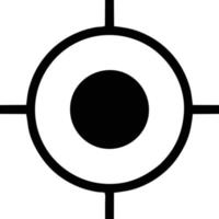 Target focus icon symbol vector image, illustration of the success goal icon concept. EPS 10