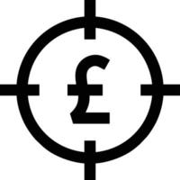 Target focus icon symbol vector image, illustration of the success goal icon concept. EPS 10