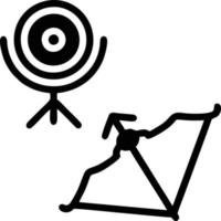 Target focus icon symbol vector image, illustration of the success goal icon concept. EPS 10