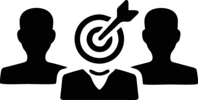 Target focus icon symbol vector image, illustration of the success goal icon concept. EPS 10