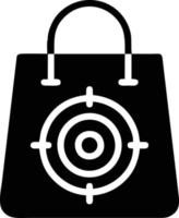 Target focus icon symbol vector image, illustration of the success goal icon concept. EPS 10