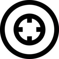 Target focus icon symbol vector image, illustration of the success goal icon concept. EPS 10