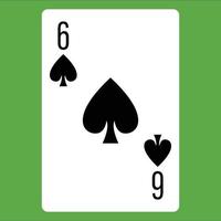 icono de color plano para la tarjeta de póquer. vector