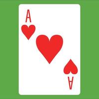 Flat color icon for poker card. vector