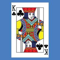 Flat color icon for poker card. vector