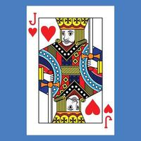 Flat color icon for poker card. vector