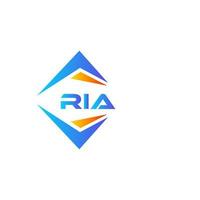 RIA abstract technology logo design on white background. RIA creative initials letter logo concept. vector