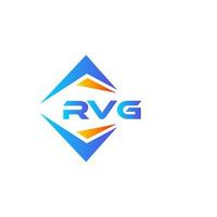diseño de logotipo de tecnología abstracta rvg sobre fondo blanco. concepto de logotipo de letra de iniciales creativas rvg. vector