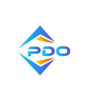 PDO abstract technology logo design on white background. PDO creative initials letter logo concept. vector