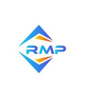 diseño de logotipo de tecnología abstracta rmp sobre fondo blanco. concepto de logotipo de letra de iniciales creativas rmp. vector