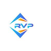 diseño de logotipo de tecnología abstracta rvp sobre fondo blanco. concepto de logotipo de letra de iniciales creativas rvp. vector