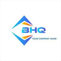 BHQ abstract technology logo design on white background. BHQ creative initials letter logo concept. vector