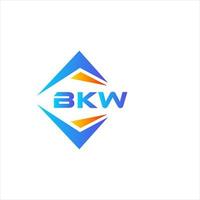 bkw diseño de logotipo de tecnología abstracta sobre fondo blanco. concepto de logotipo de letra de iniciales creativas bkw. vector