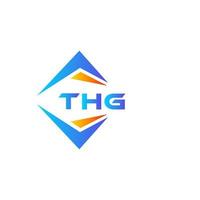 THG abstract technology logo design on white background. THG creative initials letter logo concept. vector