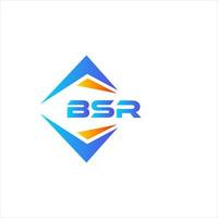 BSR abstract technology logo design on white background. BSR creative initials letter logo concept. vector