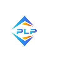 diseño de logotipo de tecnología abstracta plp sobre fondo blanco. concepto de logotipo de letra de iniciales creativas plp. vector