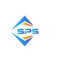 SPS abstract technology logo design on white background. SPS creative initials letter logo concept. vector