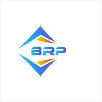 diseño de logotipo de tecnología abstracta brp sobre fondo blanco. concepto de logotipo de letra de iniciales creativas de brp. vector