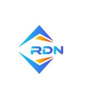 diseño de logotipo de tecnología abstracta rdn sobre fondo blanco. concepto de logotipo de letra de iniciales creativas rdn. vector