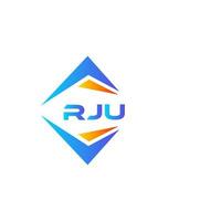 RJU abstract technology logo design on white background. RJU creative initials letter logo concept. vector