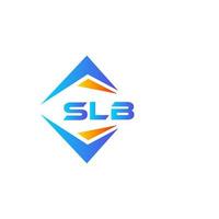 diseño de logotipo de tecnología abstracta slb sobre fondo blanco. concepto de logotipo de letra de iniciales creativas slb. vector