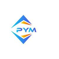 PYM abstract technology logo design on white background. PYM creative initials letter logo concept. vector