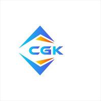 cgk diseño de logotipo de tecnología abstracta sobre fondo blanco. cgk creative iniciales carta logo concepto. vector