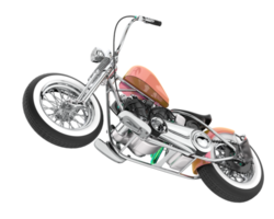 moto isolée sur fond transparent. rendu 3d - illustration png