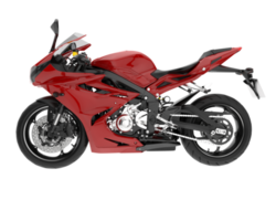 Motorcycle isolated on transparent background. 3d rendering - illustration png