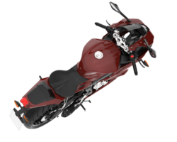 Motorrad isoliert auf transparentem Hintergrund. 3D-Rendering - Abbildung png