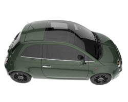 coche de la ciudad aislado sobre fondo transparente. Representación 3d - ilustración png
