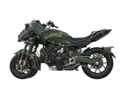 motocicleta aislada sobre fondo transparente. Representación 3d - ilustración png