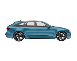 Modern car isolated on transparent background. 3d rendering - illustration png