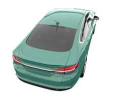 Modern car isolated on transparent background. 3d rendering - illustration png