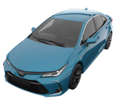 Modern car isolated on transparent background. 3d rendering - illustration png