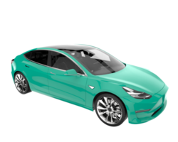 Modern car isolated on transparent background. 3d rendering - illustration png