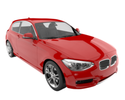 Modern car isolated on transparent background. 3d rendering - illustration png