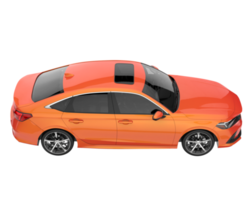 Modern car isolated on transparent background. 3d rendering - illustration png