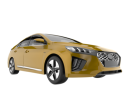 carro moderno isolado em fundo transparente. renderização 3D - ilustração png