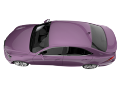 coche moderno aislado sobre fondo transparente. Representación 3d - ilustración png