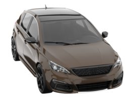 Modern car isolated on transparent background. 3d rendering - illustration png