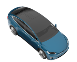 Modern car isolated on transparent background. 3d rendering - illustration png