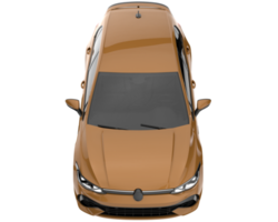 Modern car isolated on transparent background. 3d rendering - illustration png