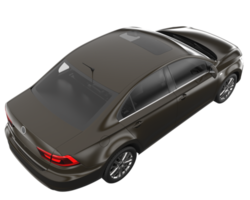coche moderno aislado sobre fondo transparente. Representación 3d - ilustración png